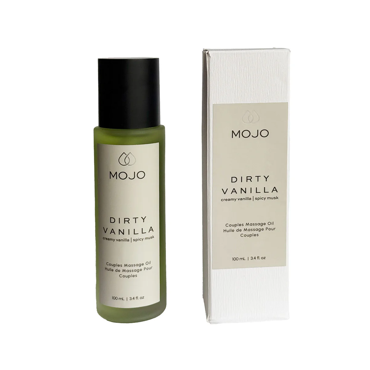 MOJO Dirty Vanilla Couples Massage Oil – 100 ml/3.4 fl. oz.